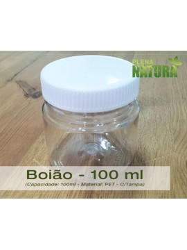 Boião - PET - 100 ml (c/tampa)
